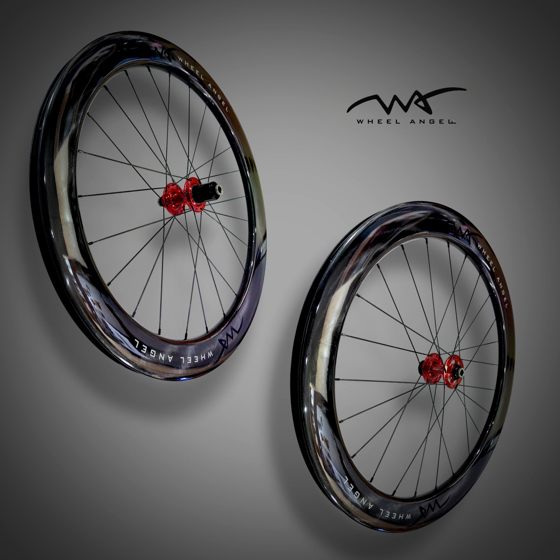 70mm Carbon Wheels Chris King Red